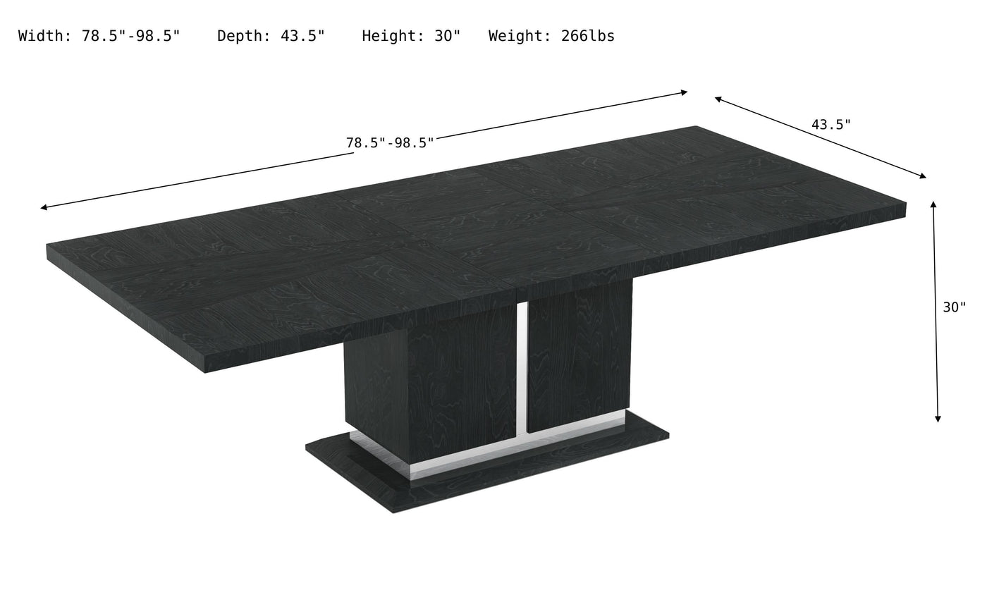 Valentina Dining Table-Dining Tables-Jennifer Furniture