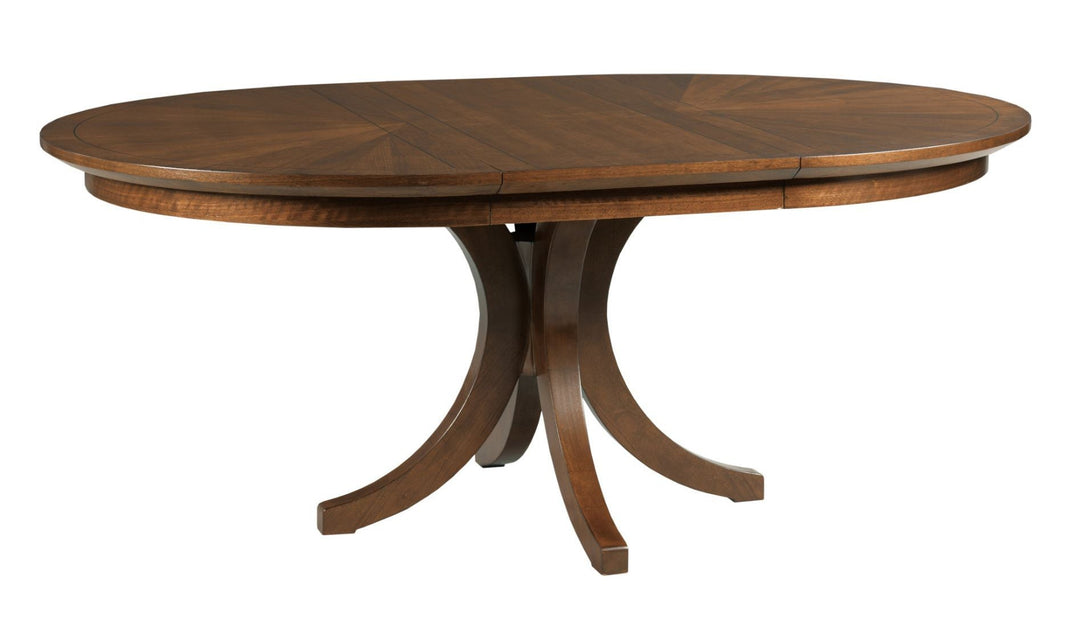 VANTAGE WARNER ROUND DINING TABLE WITH REMOVABLE LEAF-Dining Tables-Jennifer Furniture