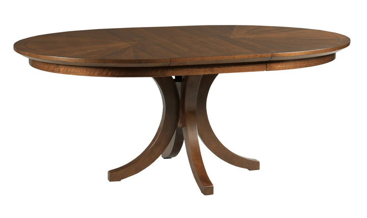 VANTAGE WARNER ROUND DINING TABLE WITH REMOVABLE LEAF-Dining Tables-Jennifer Furniture