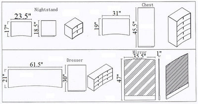Vera Nightstand-Nightstands-Jennifer Furniture