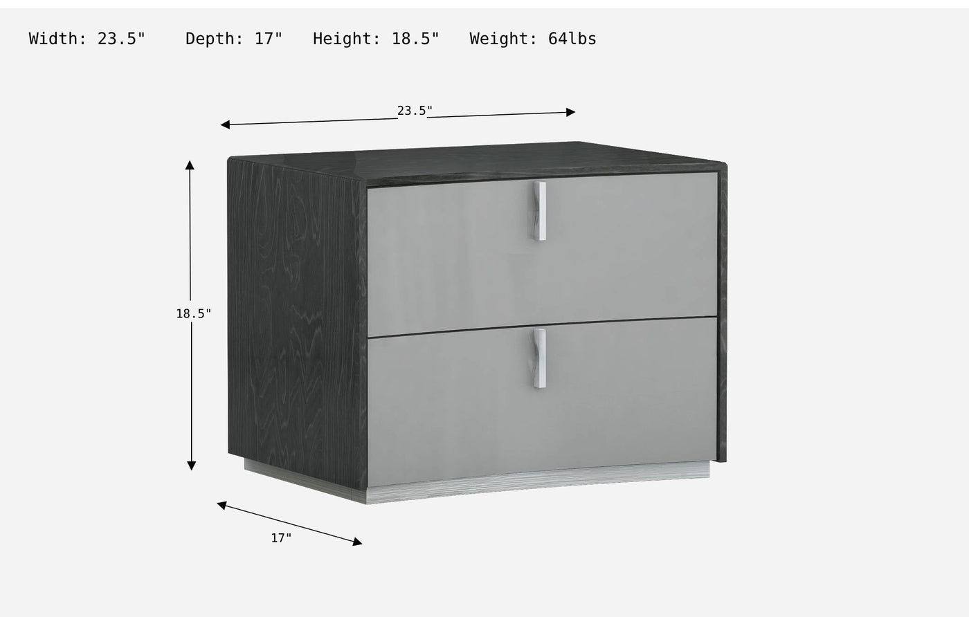 Vera Nightstand-Nightstands-Jennifer Furniture