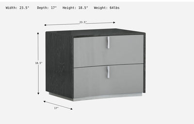 Vera Nightstand-Nightstands-Jennifer Furniture