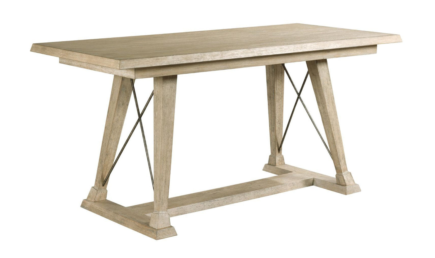 VISTA CLAYTON COUNTER HEIGHT TRESTLE TABLE-COMPLETE-Dining Tables-Jennifer Furniture