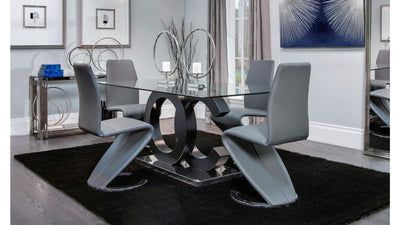 Volutes Dining Table Set-Dining Sets-Jennifer Furniture