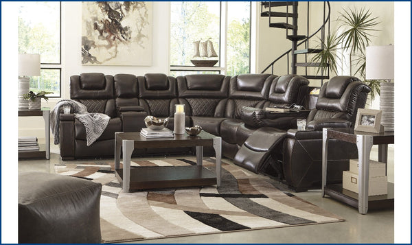 Buy Modern Heritage Warnerton 3 Pcs Leather Power Reclining Sectional Sofa Online Jennifer Furniture