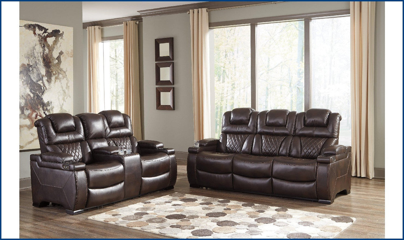 Warnerton Power Reclining Set-Living Room Sets-Jennifer Furniture