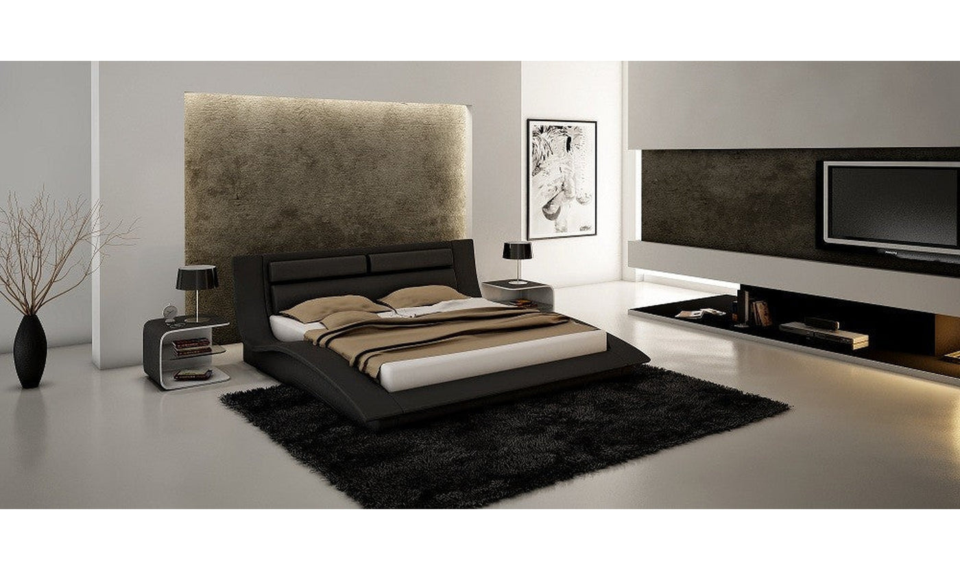 Wave Queen Size Bed-Beds-Jennifer Furniture