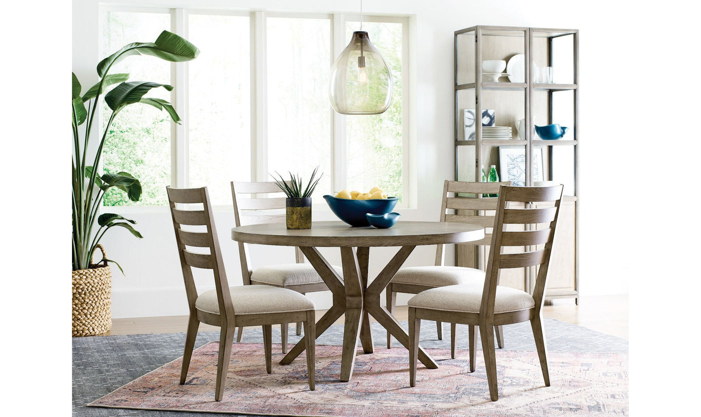 WEST FORK HARDY ROUND DINING TABLE COMPLETE-Dining Tables-Jennifer Furniture