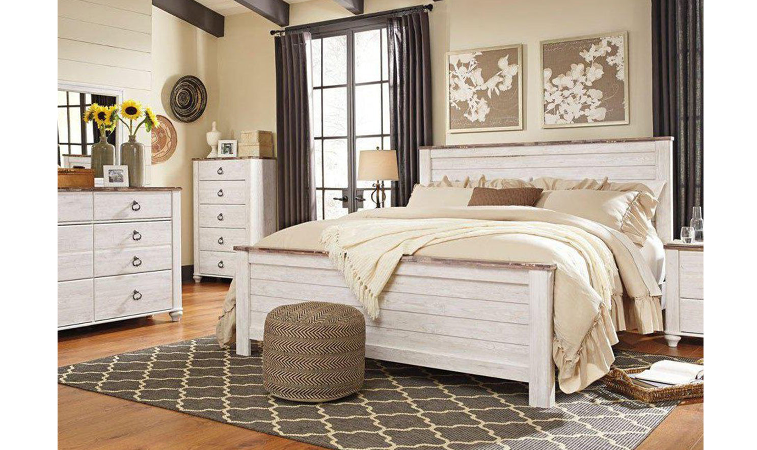 Willowton Panel Bedroom Set Jennifer Furniture