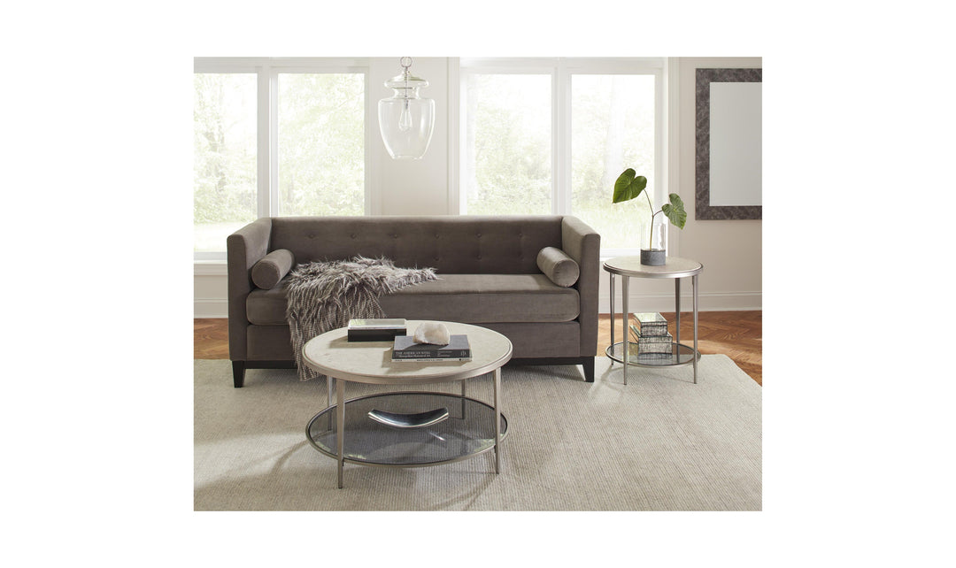 Wilshire Round Cocktail Table-Coffee Tables-Jennifer Furniture