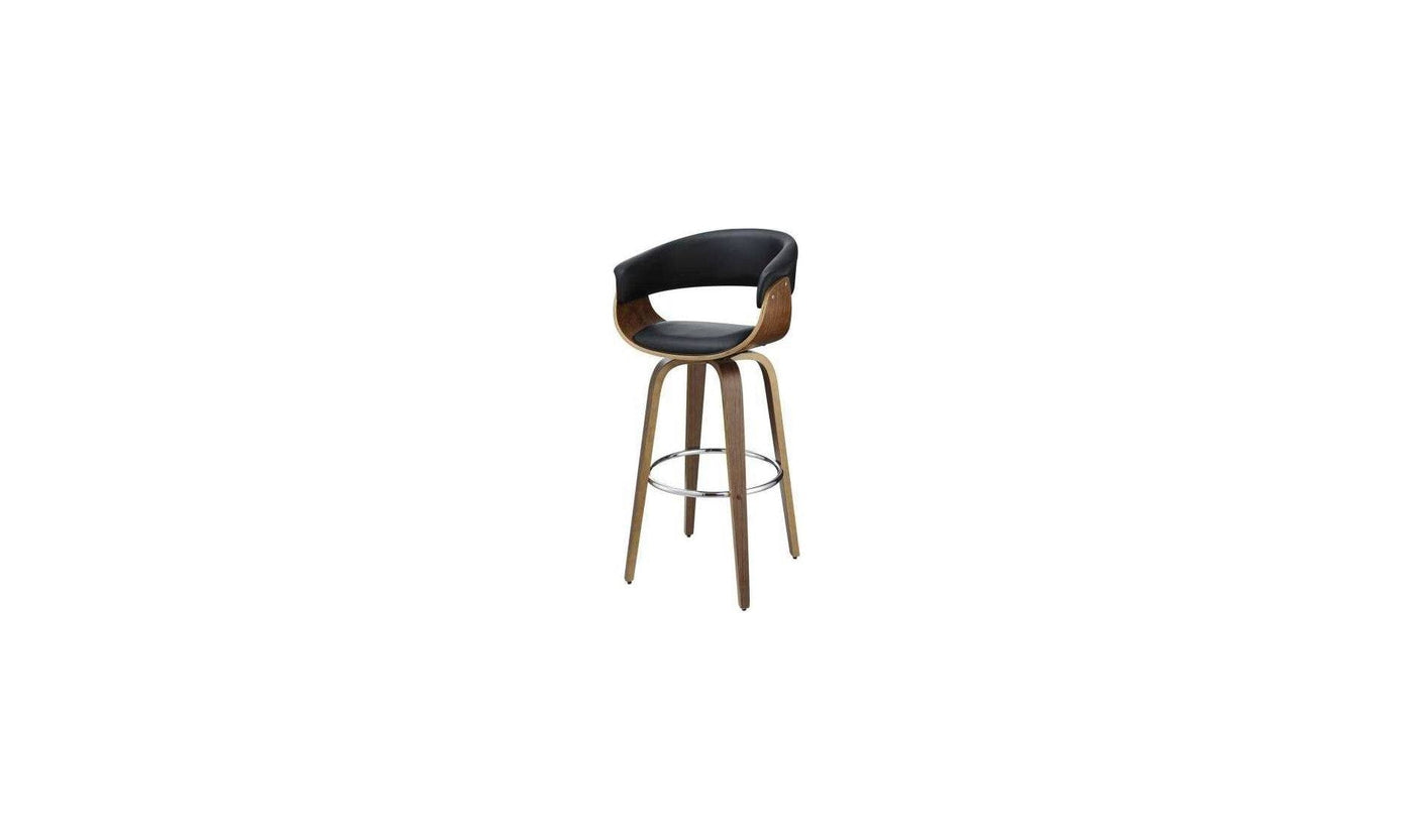WOOD SWIVEL BAR STOOL-Barstools-Jennifer Furniture