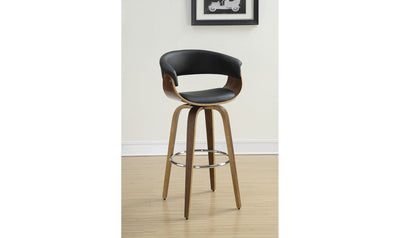 WOOD SWIVEL BAR STOOL-Barstools-Jennifer Furniture