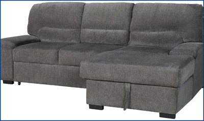 Yantis Sleeper Sectional Chaise-Sectional Sleeper Sofas-Jennifer Furniture