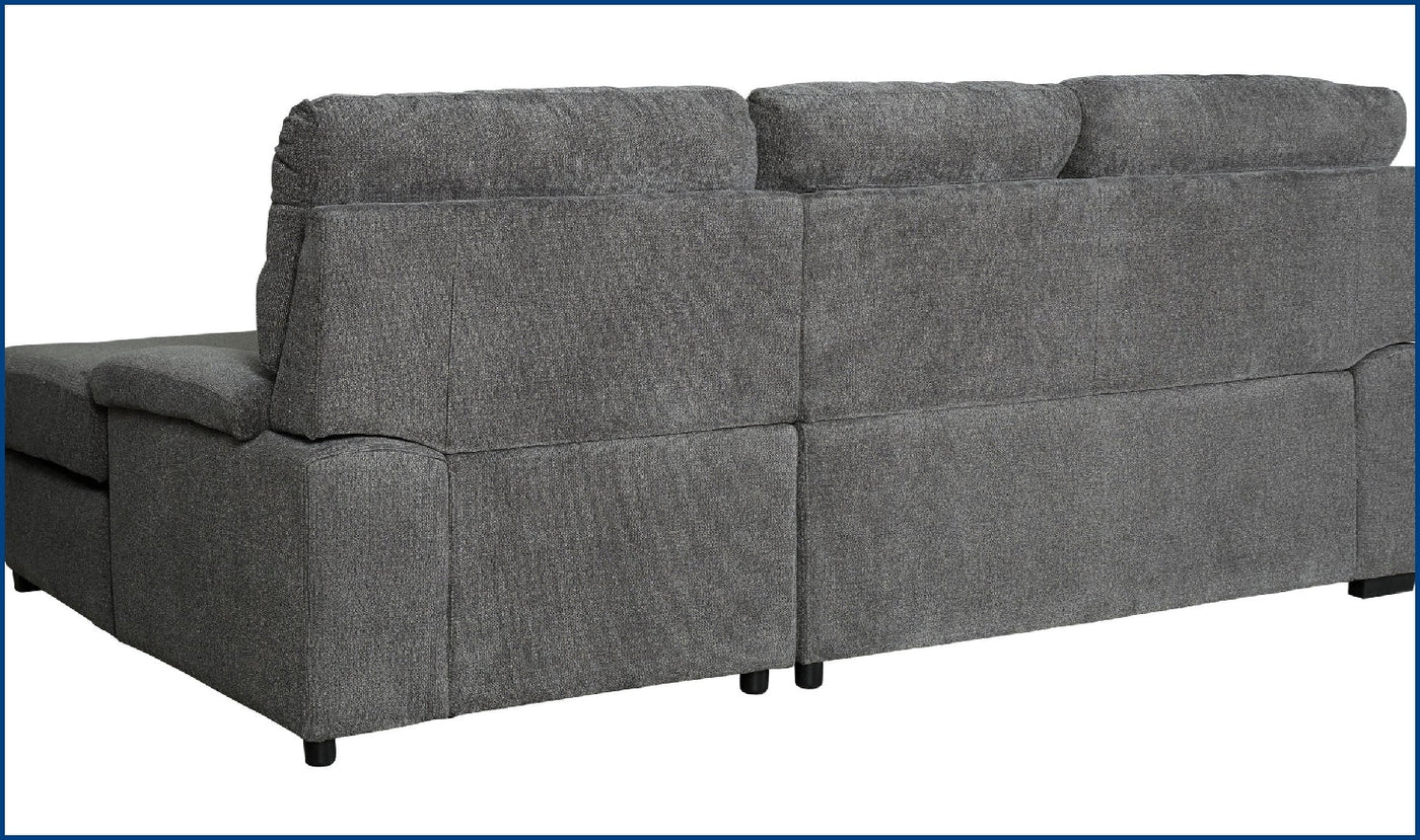 Yantis Sleeper Sectional Chaise-Sectional Sleeper Sofas-Jennifer Furniture