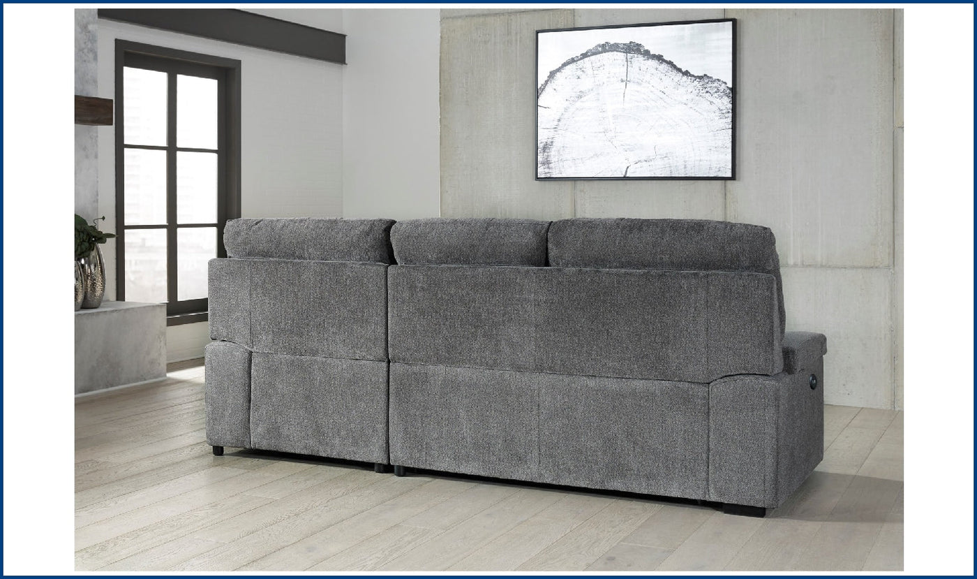 Yantis Sleeper Sectional Chaise-Sectional Sleeper Sofas-Jennifer Furniture